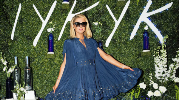 Paris Hilton X Vestiaire Collective Lanvin_Blue Crystal Embellished Flared Dress_895