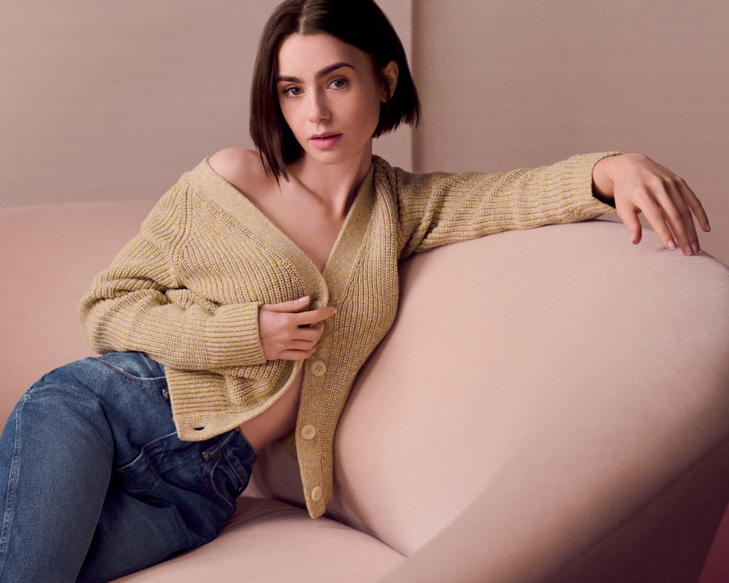 Calvin-klein-lily-collins-campagna-collezione-primavera-2025