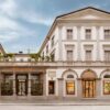 Facciata principale della nuova Maison Louis Vuitton in Via Montenapoleone a Milano, aprile 2025