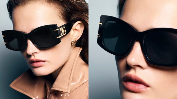 Occhiali da sole Dolce & Gabbana PE 2025 con logo DG Crossed